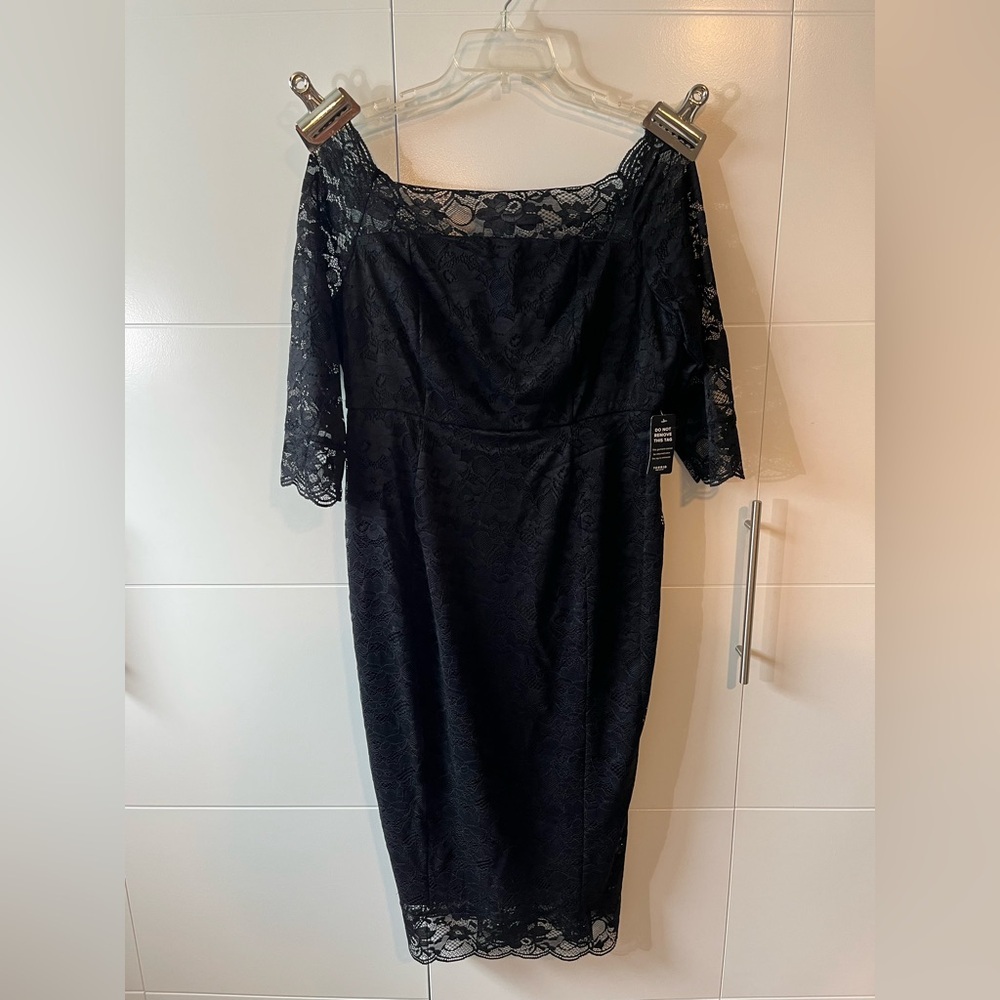 NWT Torrid Black Lace Dress Size 14 - Picture 4 of 16